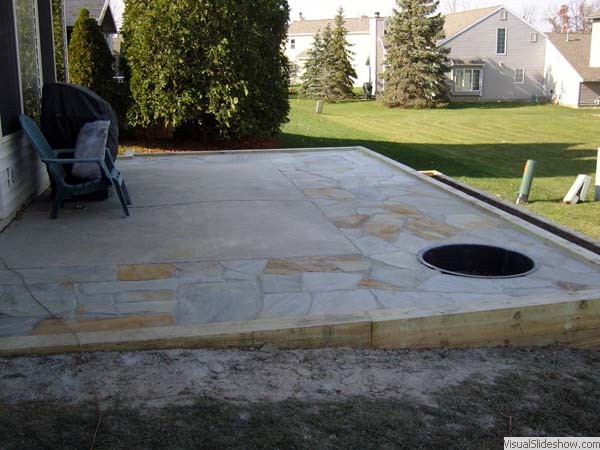 finished patio